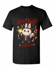 [Adult size] Harry Potter Labubu T-Shirt – Kawaii Wizard Graphic Tee, 100% Cotton