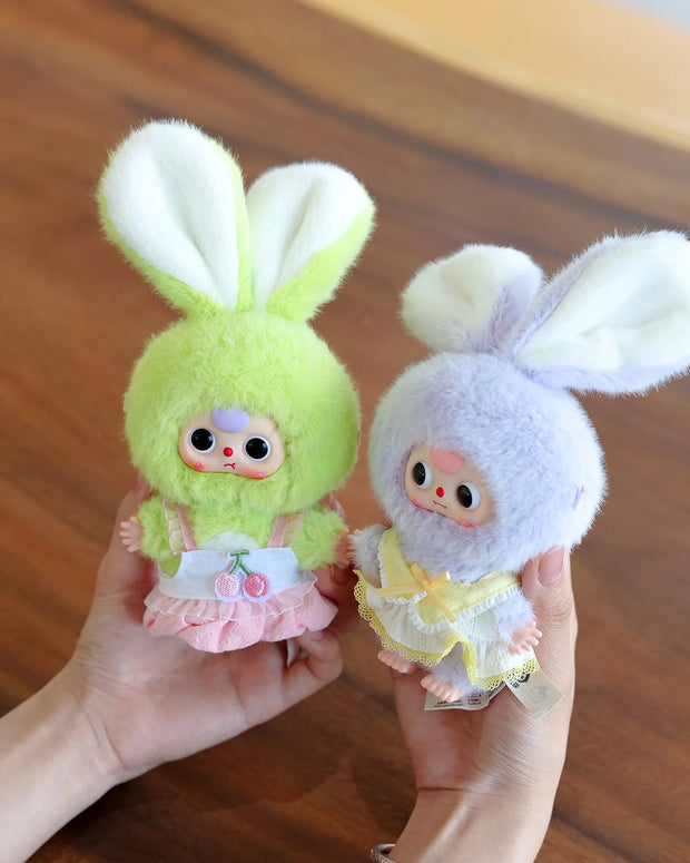[pre order] Baby Three Rabbit Macaron Cute Mini Bunny Plush Blind Box