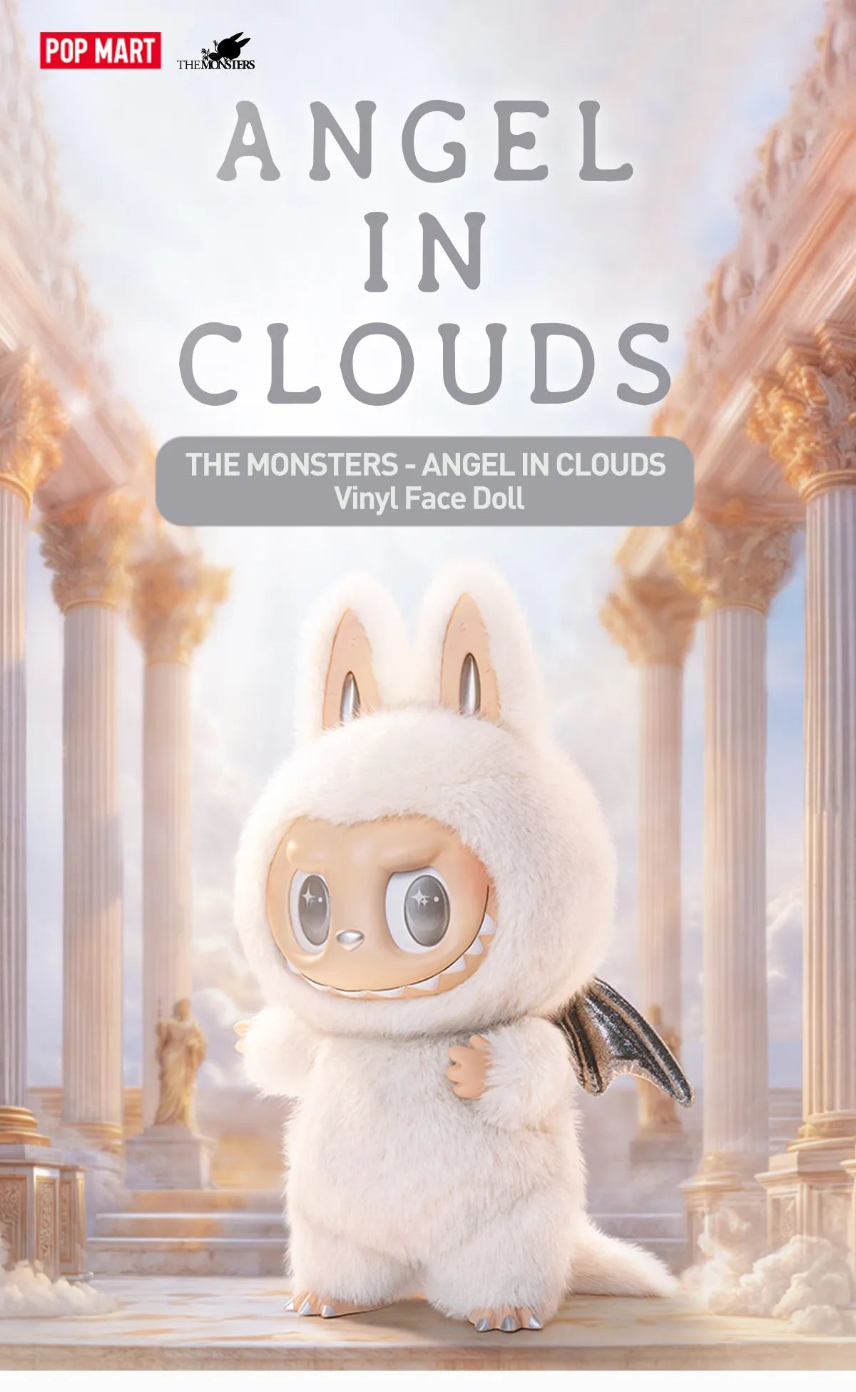 アイドル ZIMOMO ANGEL IN CLOUDS Vinyl Face Doll THE MONSTERS - ANGEL IN CLOUDS Vinyl Face Doll - POP MART