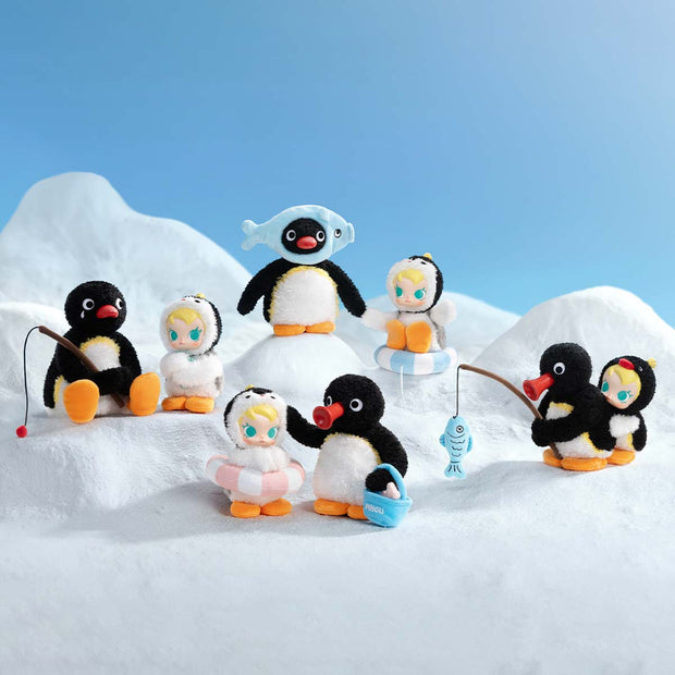 Baby Molly × Pingu Happy Fishing Series-Vinyl Plush Pendant Blind Box [pre order]