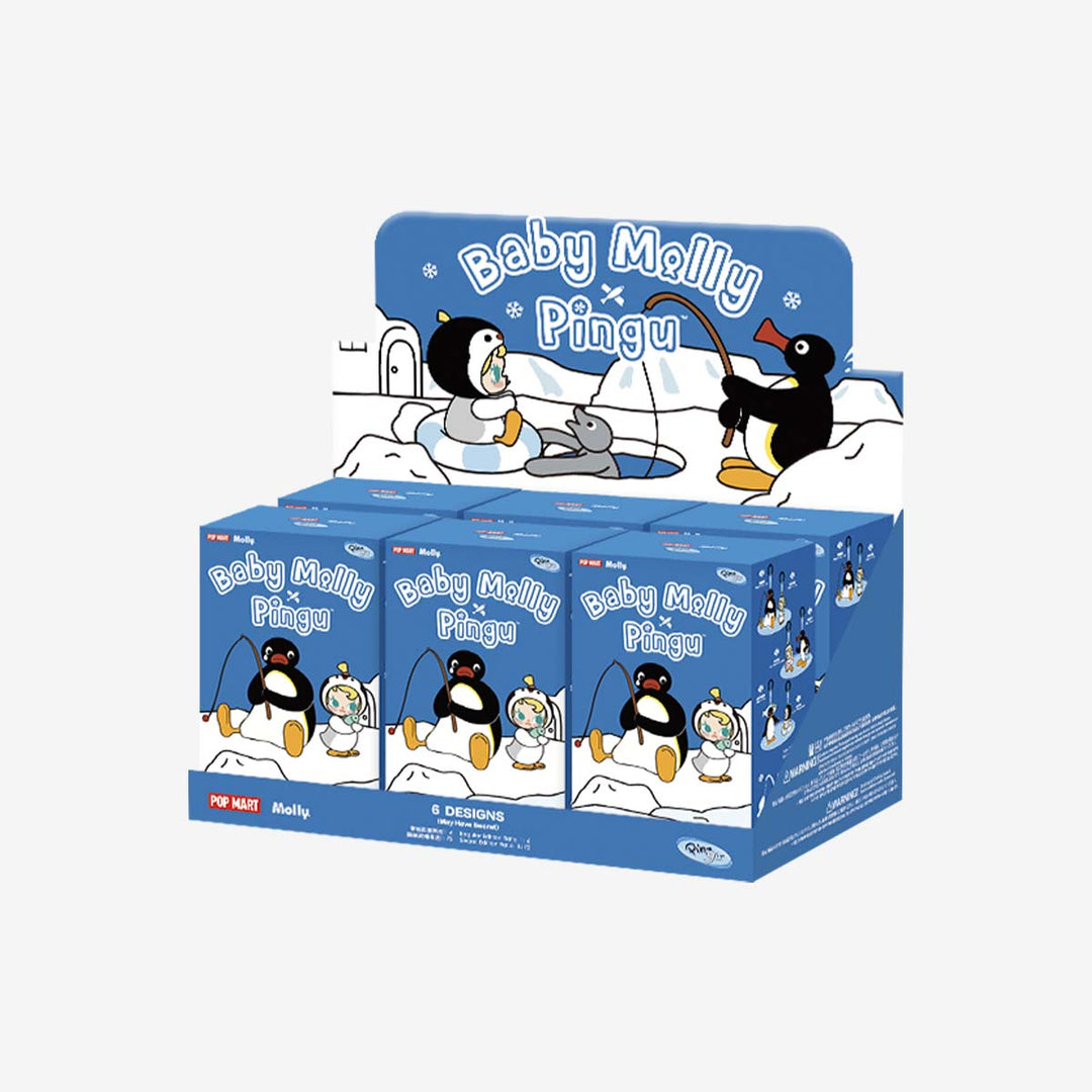 Baby Molly × Pingu Happy Fishing Series-Vinyl Plush Pendant