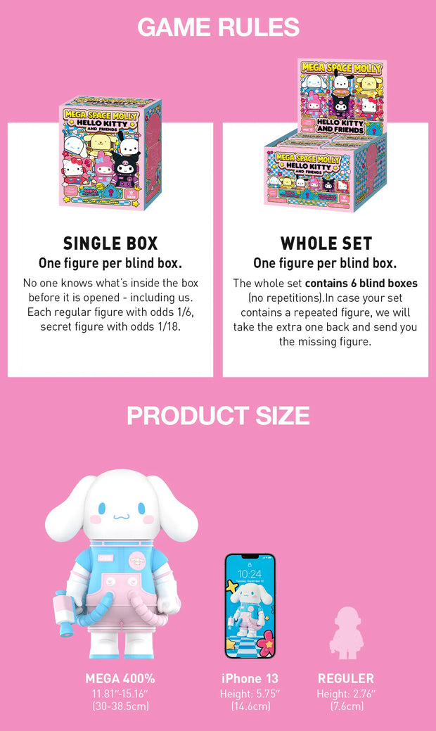 MEGA SPACE MOLLY 400% Hello Kitty and Friends Series [pre order]