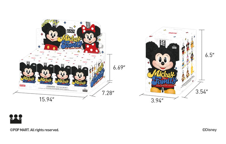 Mickey Family Cute Together Keychain Series Figures – Little