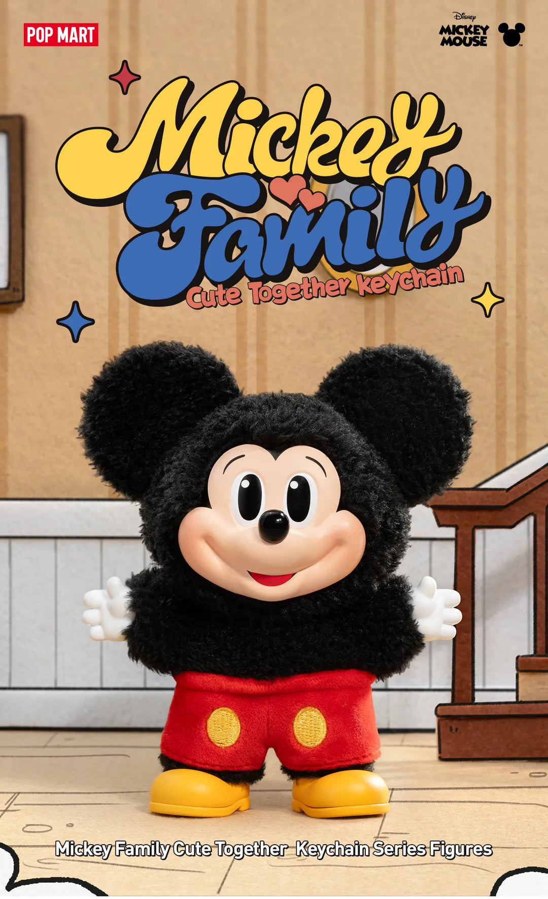 2025年春の Series Keychain Together Cute Family Mickey Figures Little – キーホルダー・アクリルキーホルダー