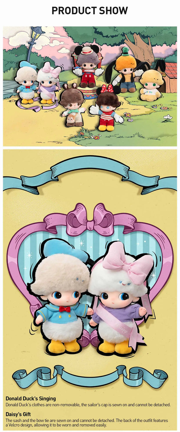DIMOO WORLD × DISNEY Series-Vinyl Plush Keychain Blind Box Pre order