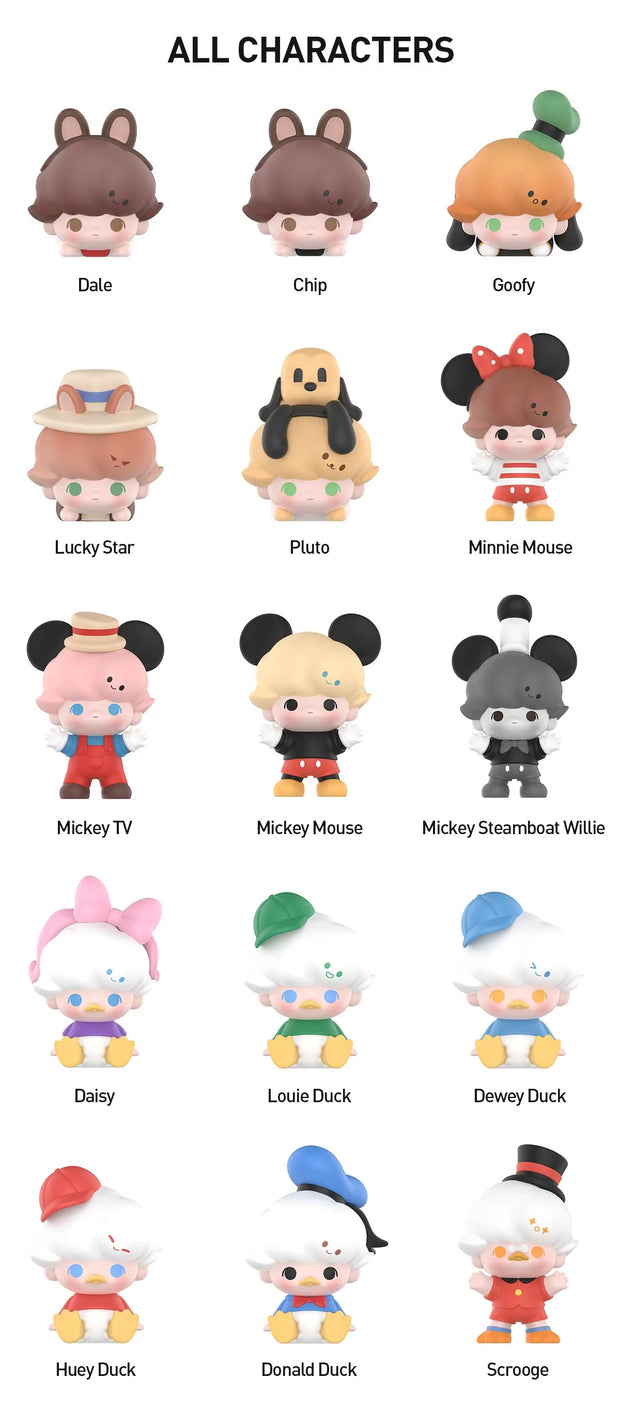 POP BEAN DIMOO WORLD × DISNEY Classic Series（3Pcs Per Pack）[Pre Order]