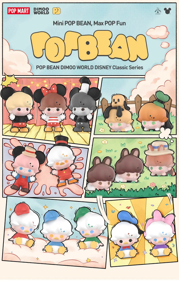 POP BEAN DIMOO WORLD × DISNEY Classic Series（3Pcs Per Pack）[Pre Order]