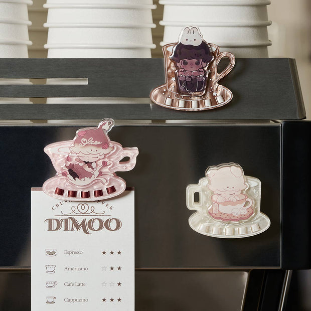 [pre order] DIMOO Crush on Coffee Series-Acrylic Fridge Magnet Clip Blind Box