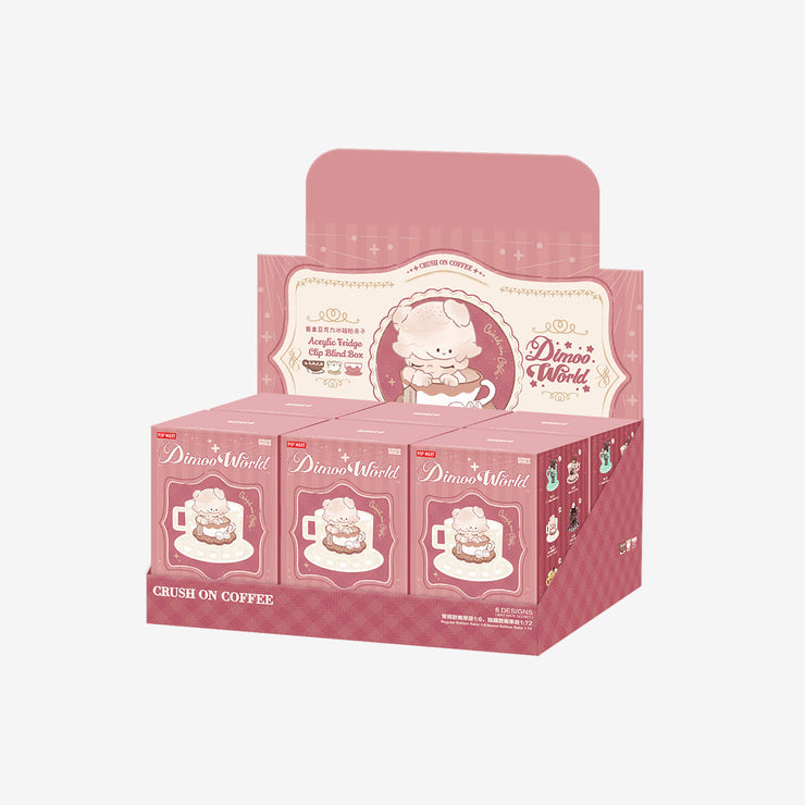 [pre order] DIMOO Crush on Coffee Series-Acrylic Fridge Magnet Clip Blind Box