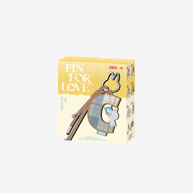 [pre order] THE MONSTERS Pin for Love Series- Letter Pendant Blind Box (A-M)