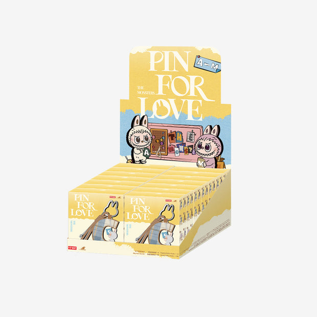 [pre order] THE MONSTERS Pin for Love Series- Letter Pendant Blind Box (A-M)