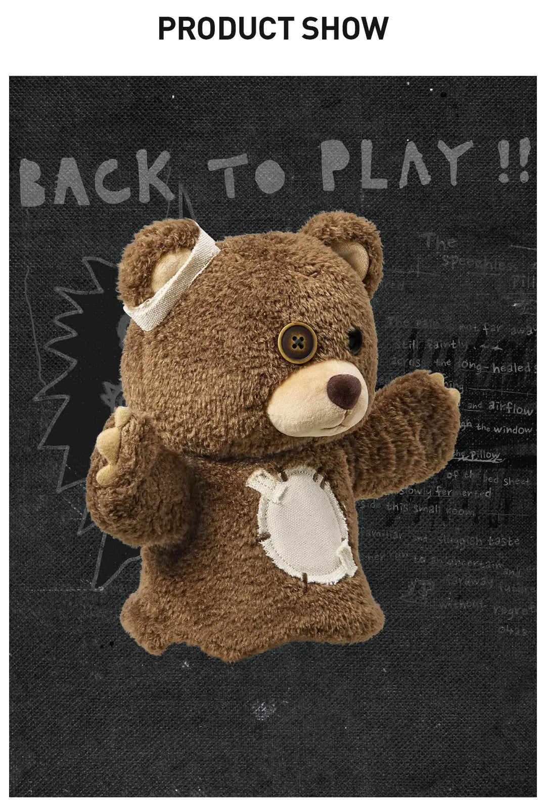 HIRONO Bear ぬいぐるみ パペット pre order] Hirono Bear Plush Hand Puppet – Little Mysteries