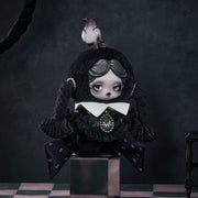 [pre order] SKULLPANDA × Wednesday Plush（Classic Dress Version）