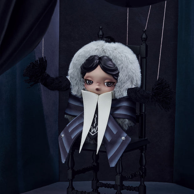 [pre order] SKULLPANDA × Wednesday Plush (Nevermore Academy Uniform Version)