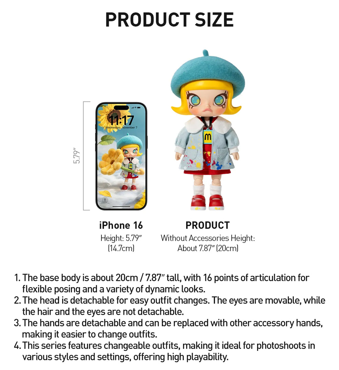 pre order] MOLLY 20th Anniversary Series 1/8 Action Figure