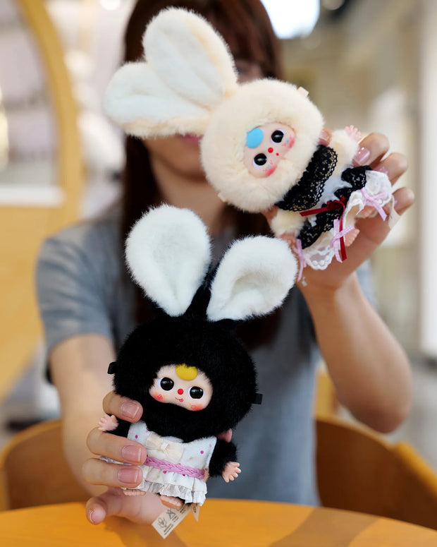 [pre order] Baby Three Rabbit Macaron Cute Mini Bunny Plush Blind Box
