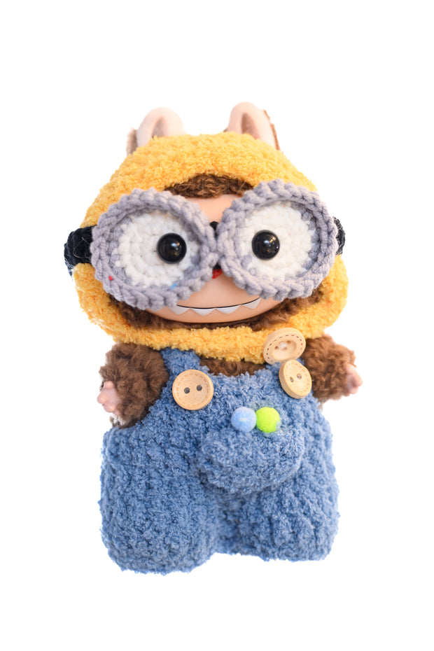 Handmade Labubu Outfit – Minion Edition [pre order]