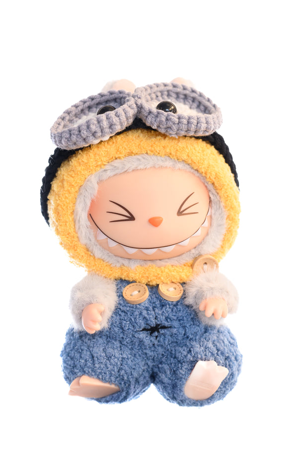 Handmade Labubu Outfit – Minion Edition [pre order]