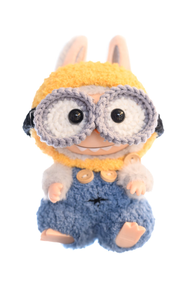 Handmade Labubu Outfit – Minion Edition [pre order]