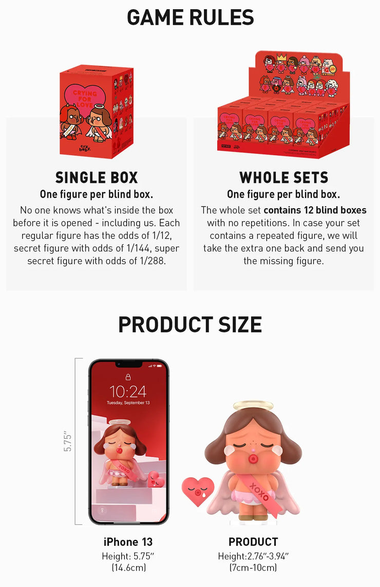 CRYBABY Crying For Love Series Figures