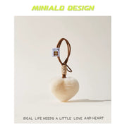 Fur heart pendant bag charm [pre order]