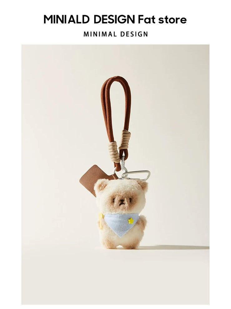 Cute beige bear bag charm [pre order]