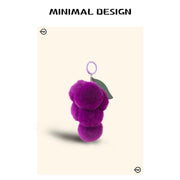 fur grape bag charm [pre order]
