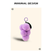 fur grape bag charm [pre order]
