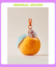 fur orange bag charm [pre order]