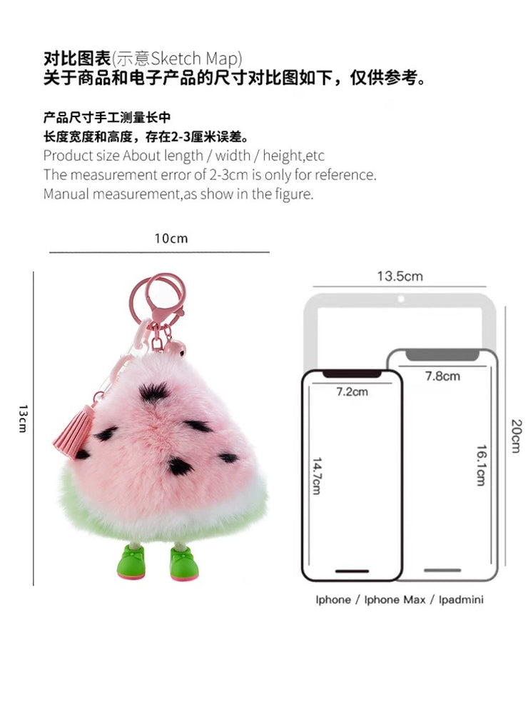Cute watermelon bag charm, phone charm [pre order]