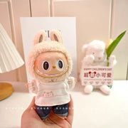 Handmade Labubu outfits- cute cat shirt + jean  [pre order]