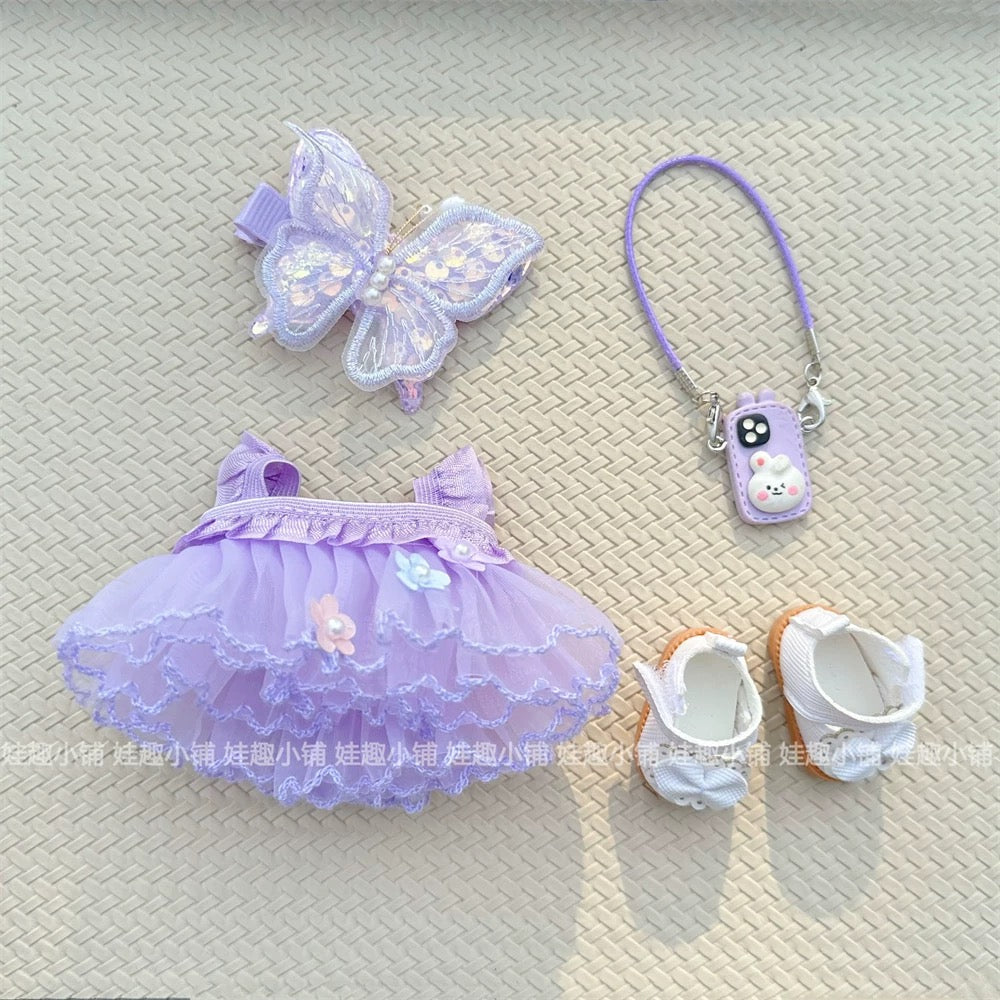 labubu purple dress Labubu outfit- Purple Butterfly dress – Little Mysteries
