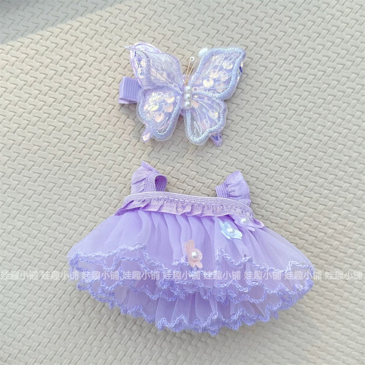 Labubu outfit- Purple Butterfly dress – Little Mysteries Labubu outfit- Purple Butterfly dress – Little Mysteries
