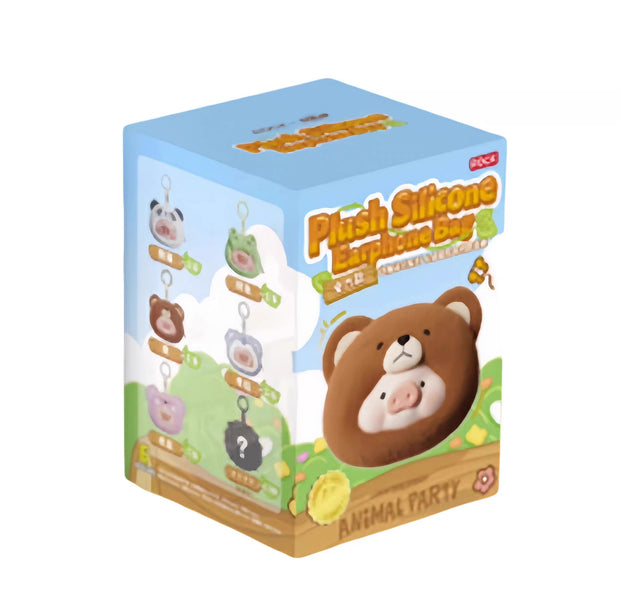 [pre order] LuLu the Piggy Animal Party Series Plush silicone earphone pack blind box