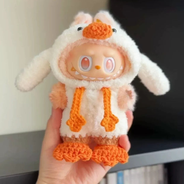 [pre order] Handmade Labubu Outfit- Cute duck edition