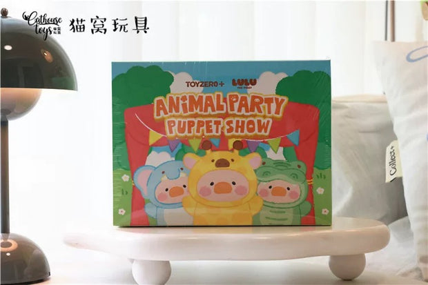 [pre order] LULU THE PIGGY ANIMAL PARTY - PUPPET SHOW PVC FACE PLUSH KEYCHAIN (BLINDBOX)