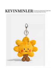 [pre order] cute  SUNFLOWER KEYCHAIN PLUSH DOLL HANGER