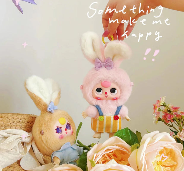 Baby Three Macaron Cute Bunny Series Plush Dolls, Blind Box