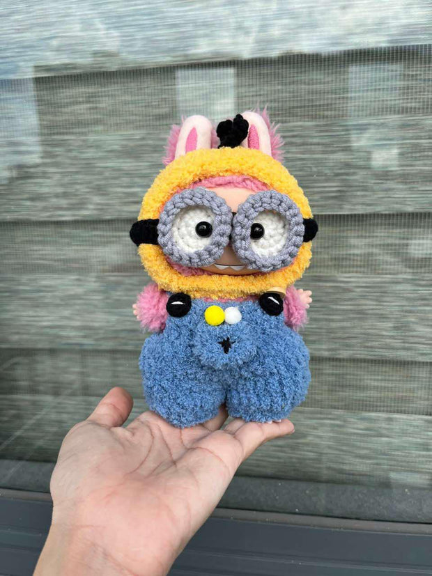 Handmade Labubu Outfit – Minion Edition [pre order]