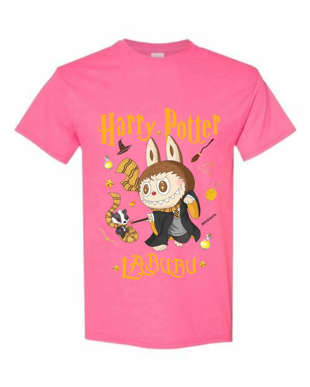 [Kid size] Harry Potter Labubu Kids T-Shirt – Cute Wizard Graphic Tee, 100% Cotton