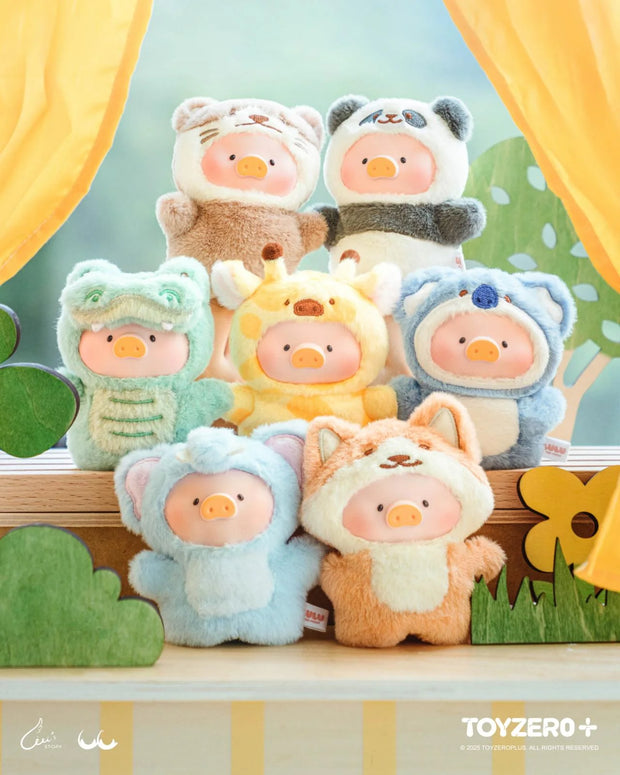[pre order] LULU THE PIGGY ANIMAL PARTY - PUPPET SHOW PVC FACE PLUSH KEYCHAIN (BLINDBOX)