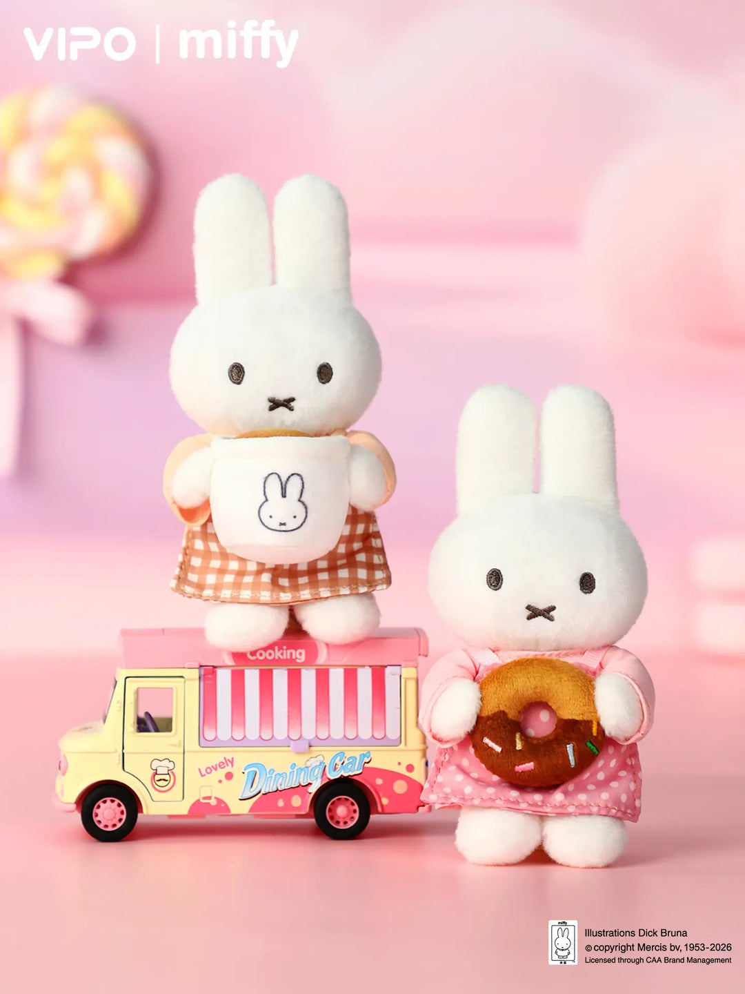 pre order] VIPO x Miffy Bakery Series Plush Keychain Blind Box